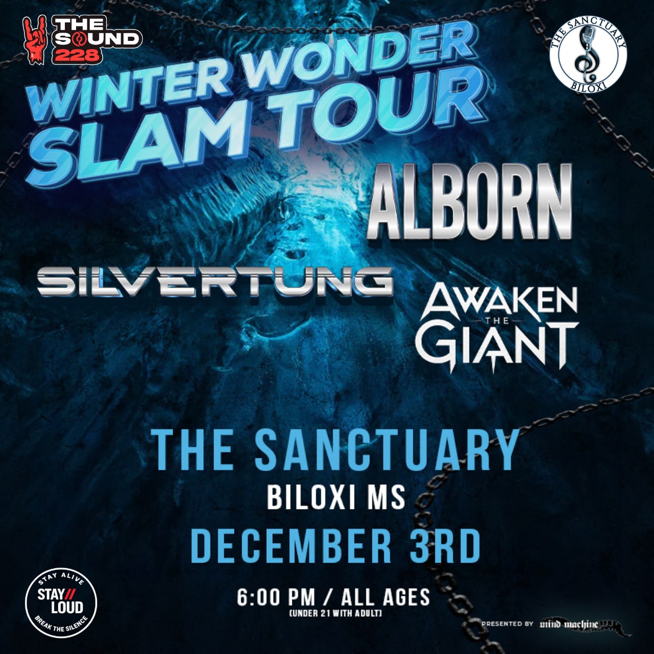 Alborn / Silvertung / Awaken The Giant flyer