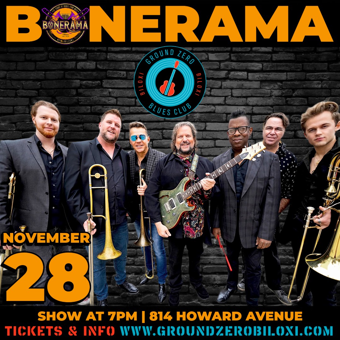 Bonerama at Ground Zero Blues Club flyer