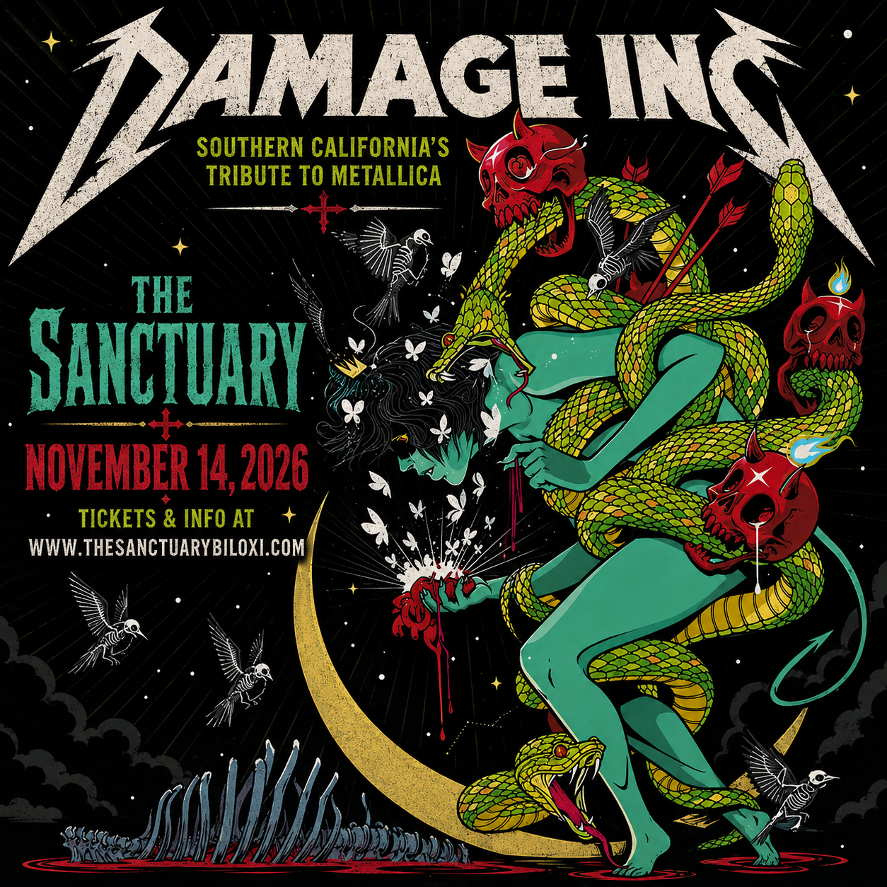 Damage Inc, Southern California's Tribute to Metallica flyer