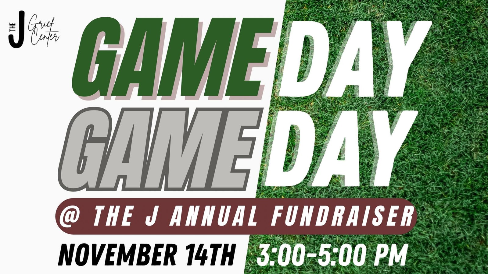 GAME DAY @ THE J ANNUAL FUNDRAISER flyer