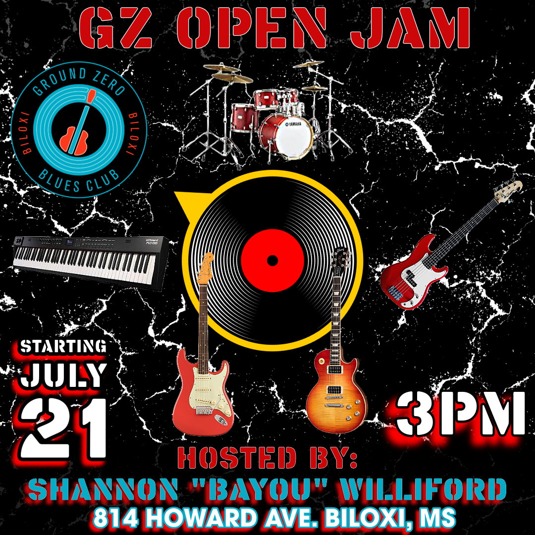 GZ Open Jam - third Sunday flyer