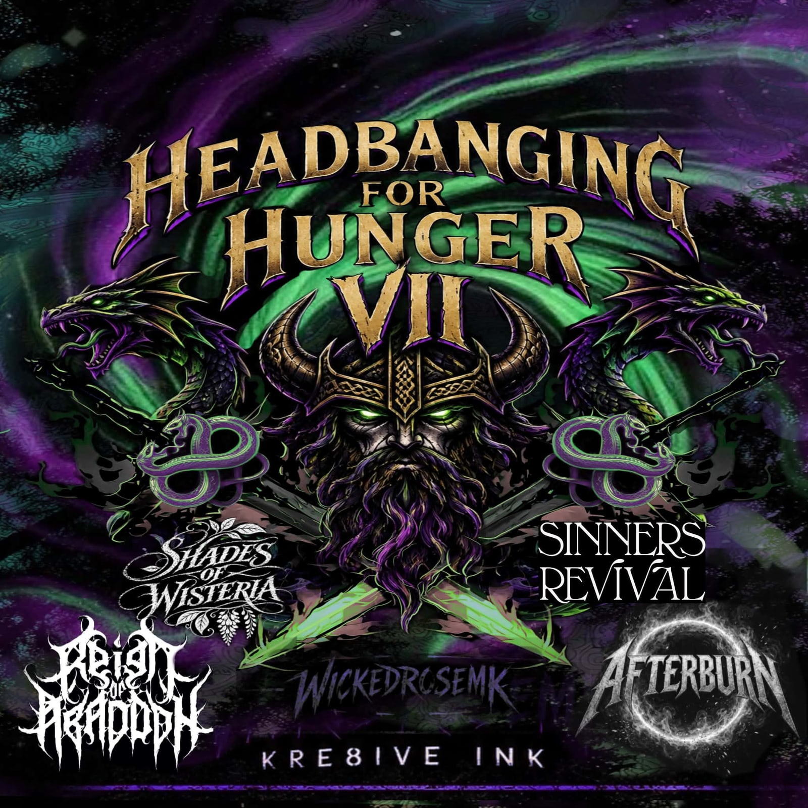 Headbanging For Hunger VII flyer