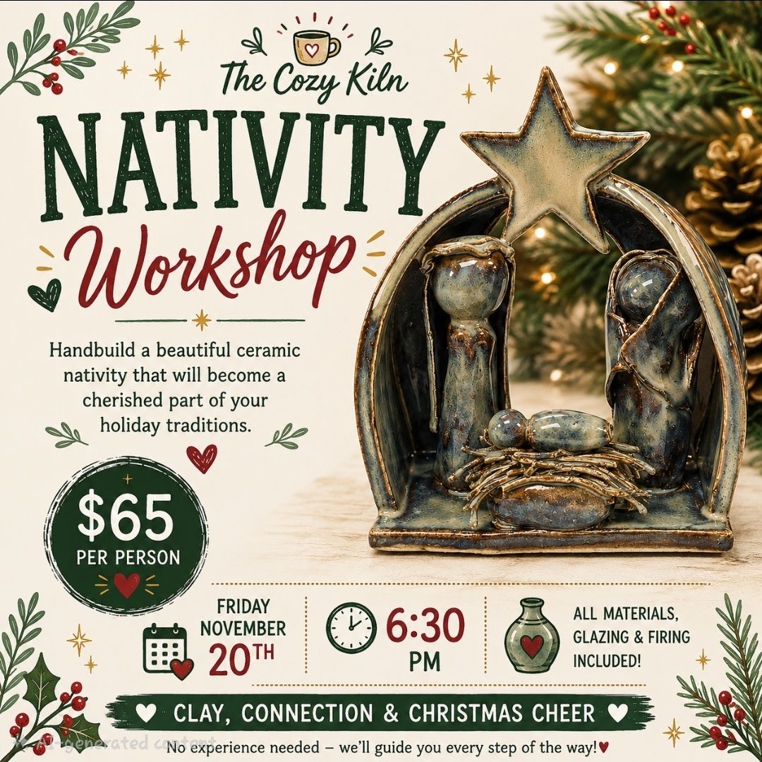 Nativity Pottery Workshop flyer