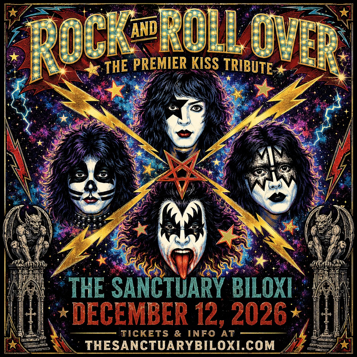 Rock and Roll Over - The Premier KISS Tribute flyer