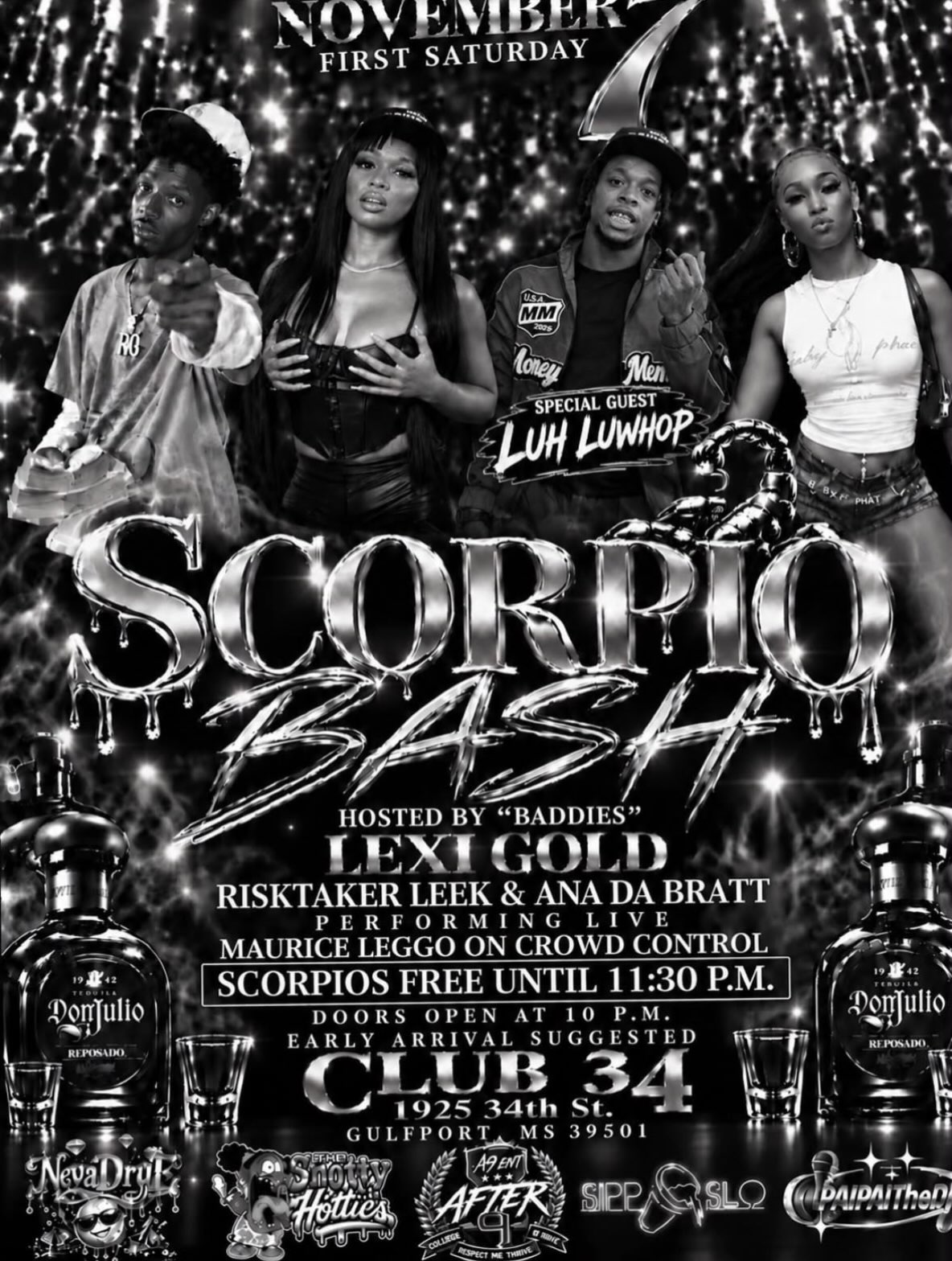 Scorpio Bash flyer