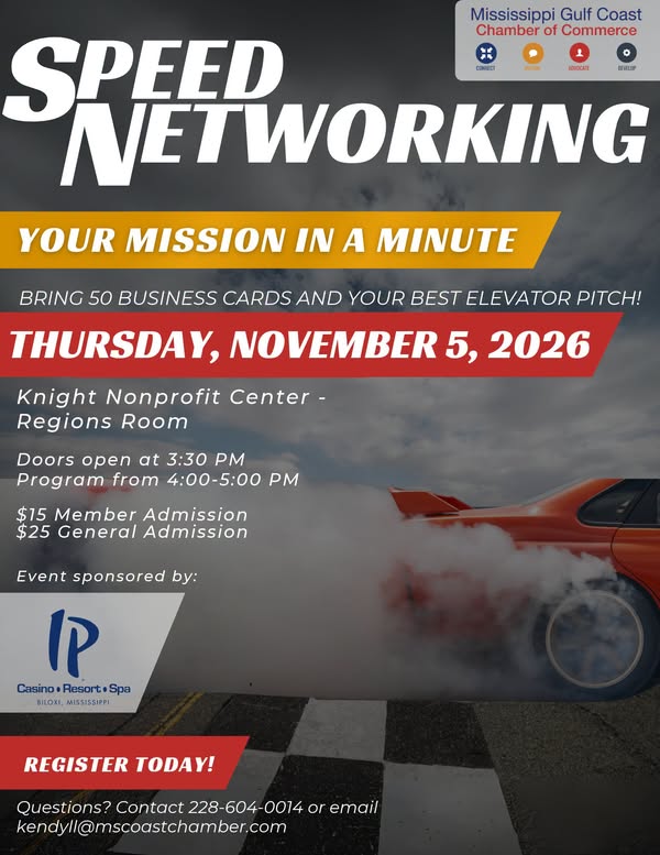 Speed Networking: Your Mission in a Minute flyer
